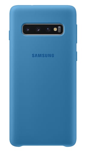 картинка Чехол Samsung для Samsung Galaxy S10+ Silicone cover Blue от магазина КомпьютерЦентр