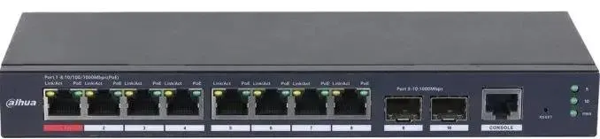 картинка Switch 16-port DAHUA DH-S4210-8GT-110 16x1 Гбит/ с управляемый от магазина КомпьютерЦентр