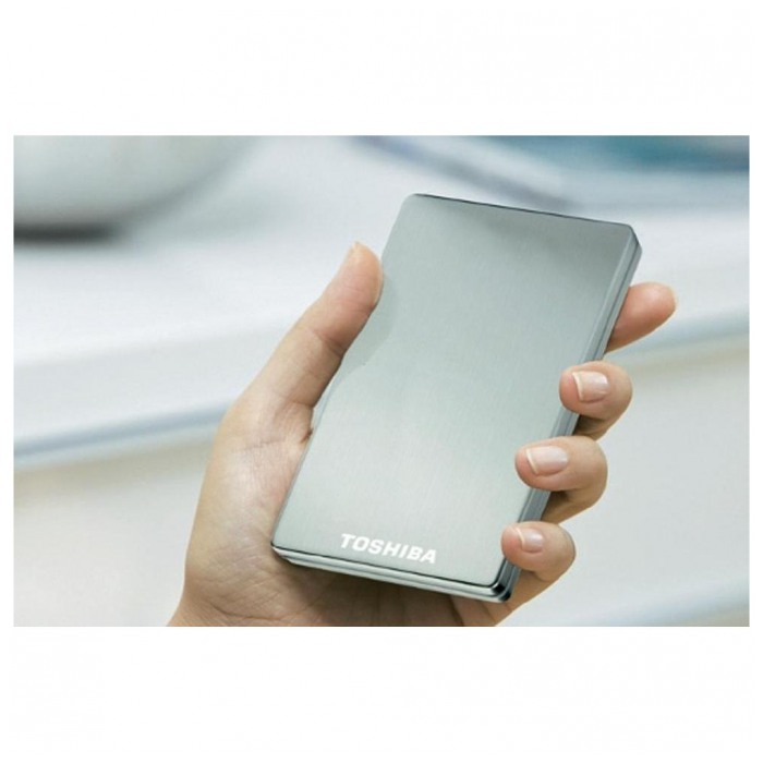картинка Жесткий диск внешний Toshiba 500Gb Stor.E Alu 2.5″ USB3.0 Silver (PA4236E-1HE0) от магазина КомпьютерЦентр