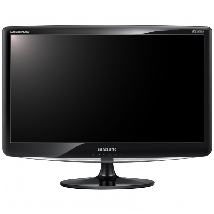 картинка Монитор Samsung 22″ B2230W Glossy Black (LS22PUKKF) от магазина КомпьютерЦентр