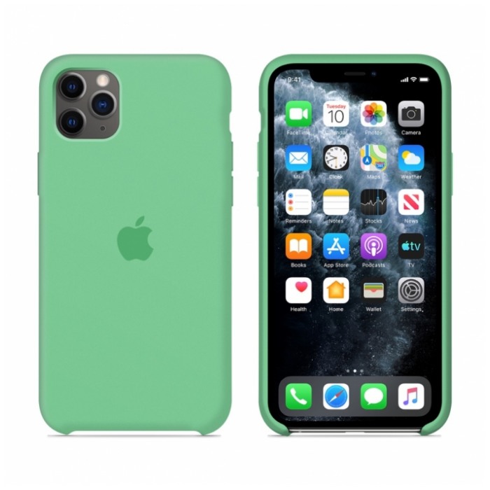 картинка Чехол Apple Silicone Case for iPhone 11 Pro Spearmint от магазина КомпьютерЦентр
