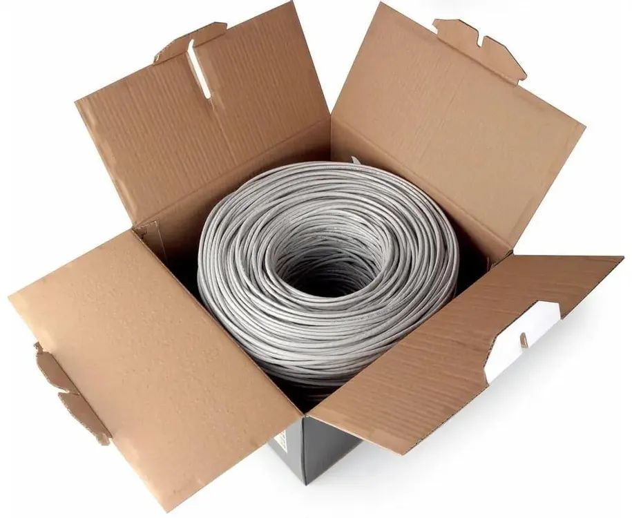 картинка Кабель Cablexpert FPC-5004E-SOL/ 100, FTP indoor 4x2x0.48, CCA, кат.5е, однож., 100м, box, серый (22921) от магазина КомпьютерЦентр