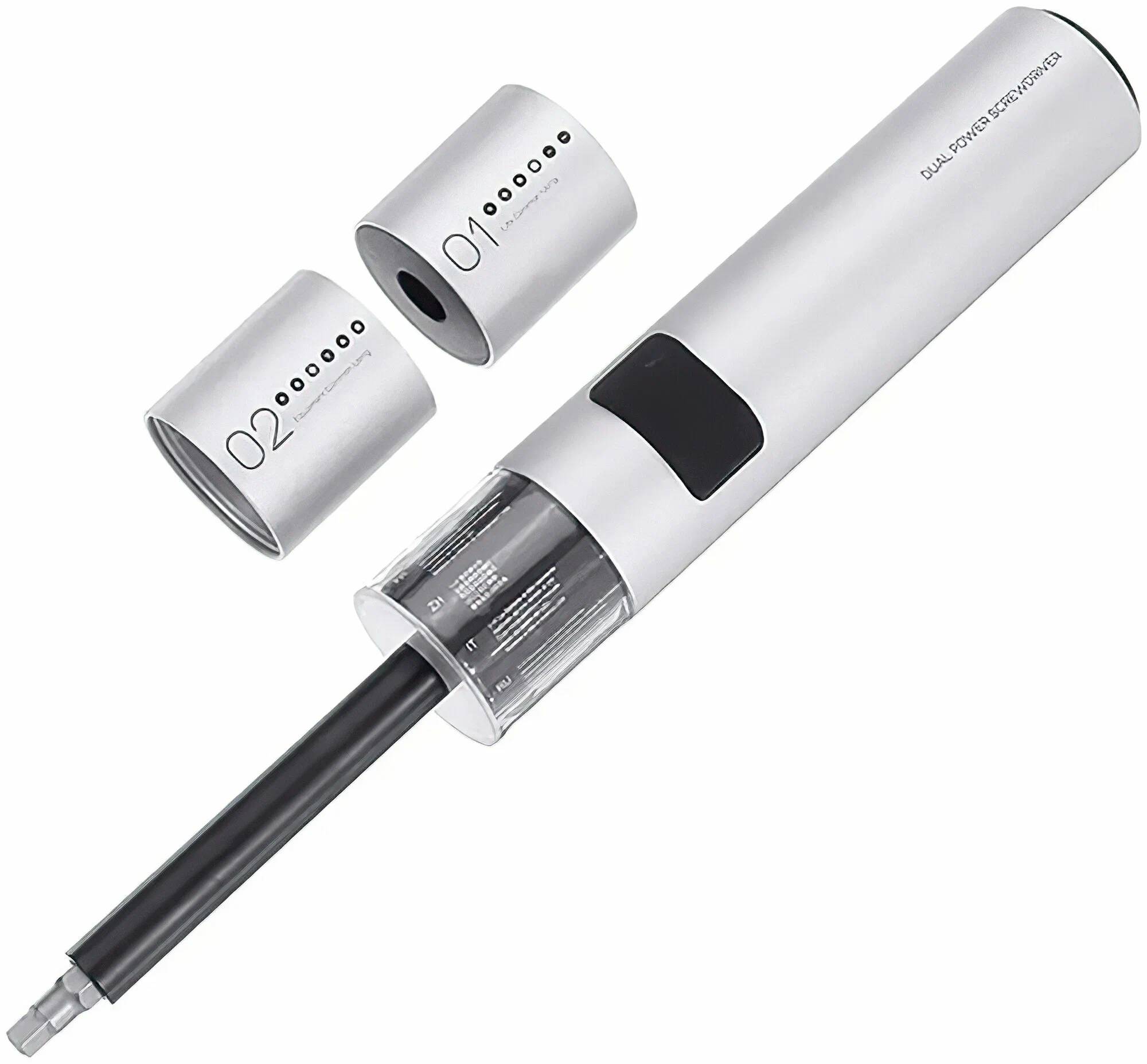 картинка Электрическая отвертка Xiaomi Wowstick SD 36 in 1 Screwdriver Set Silver от магазина КомпьютерЦентр