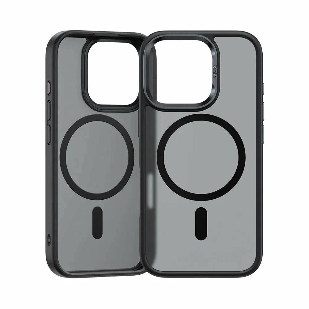 картинка Чехол силиконовый Benks Mist Protective Case (MagSafe) для iPhone 16 Pro Max 6.9'', цвет черный (Black) от магазина КомпьютерЦентр