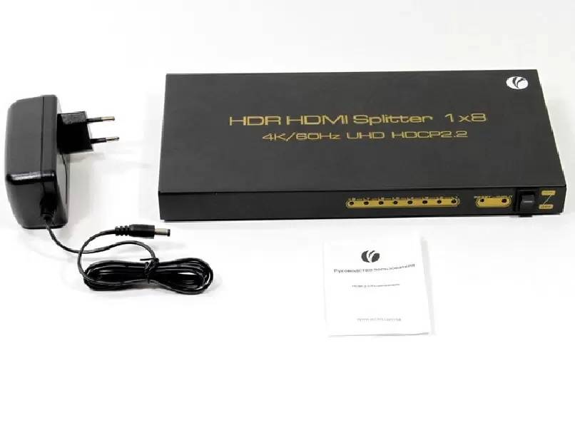 картинка Разветвитель HDMI Spliitter 1=>8 2.0v, VCOM (DD428) от магазина КомпьютерЦентр