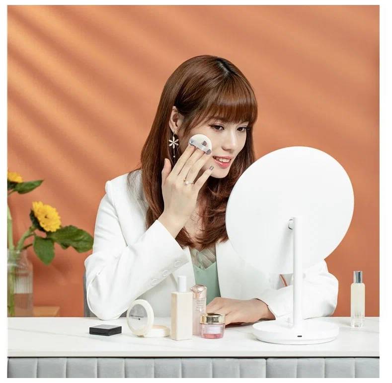 картинка Зеркало для макияжа с подсветкой Xiaomi Jordan Judy LED Makeup Mirror NV535 White от магазина КомпьютерЦентр
