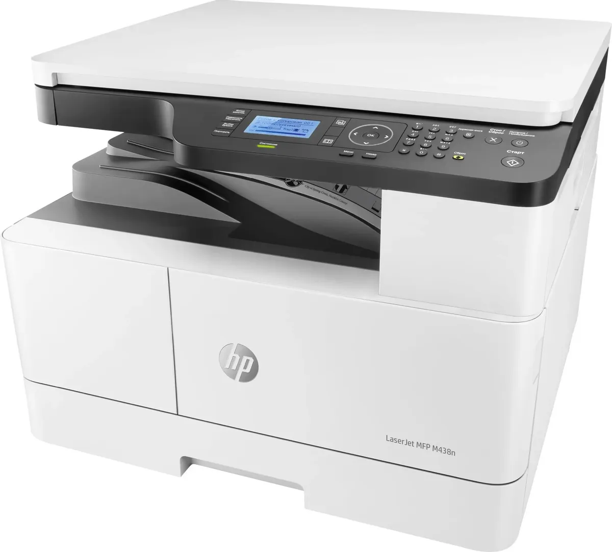 картинка МФУ лазерное HP LaserJet Pro M438n (8AF43A) A3 Net белый от магазина КомпьютерЦентр