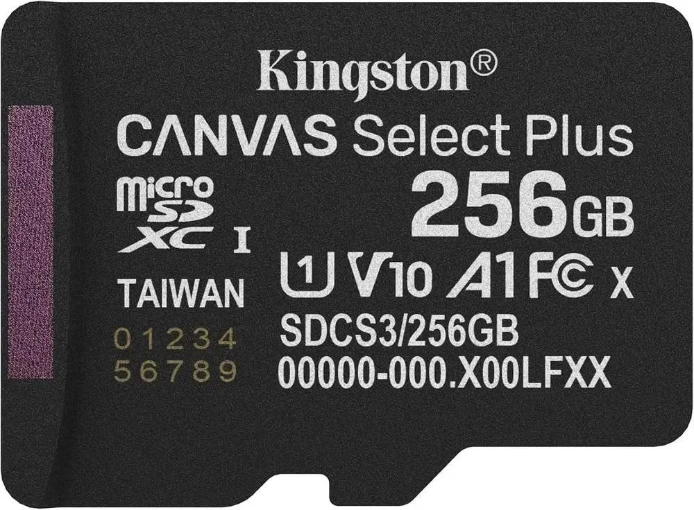 картинка Карта памяти 256Gb microSDXC Kingston Canv Select Plus +SD adapter (SDCS3/ 256GB) от магазина КомпьютерЦентр