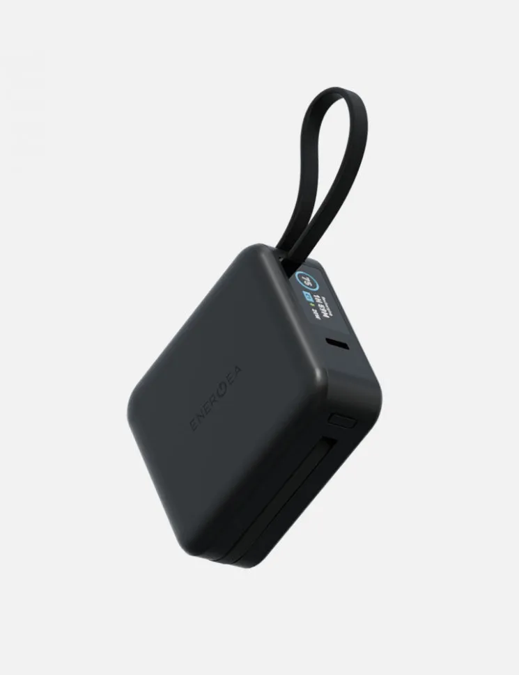 картинка Внешний аккумулятор с кабелем EnergEA MagPac Mini Plus 10000MAH MAGSAFE - черный (BLACK) от магазина КомпьютерЦентр