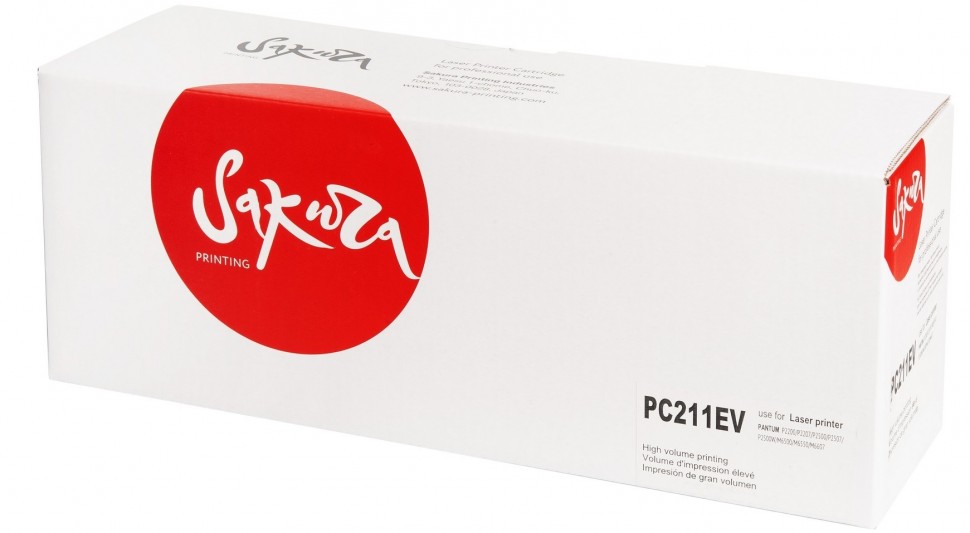 картинка Картридж Sakura PC211EV для Pantum, черный (SAPC211EV) от магазина КомпьютерЦентр