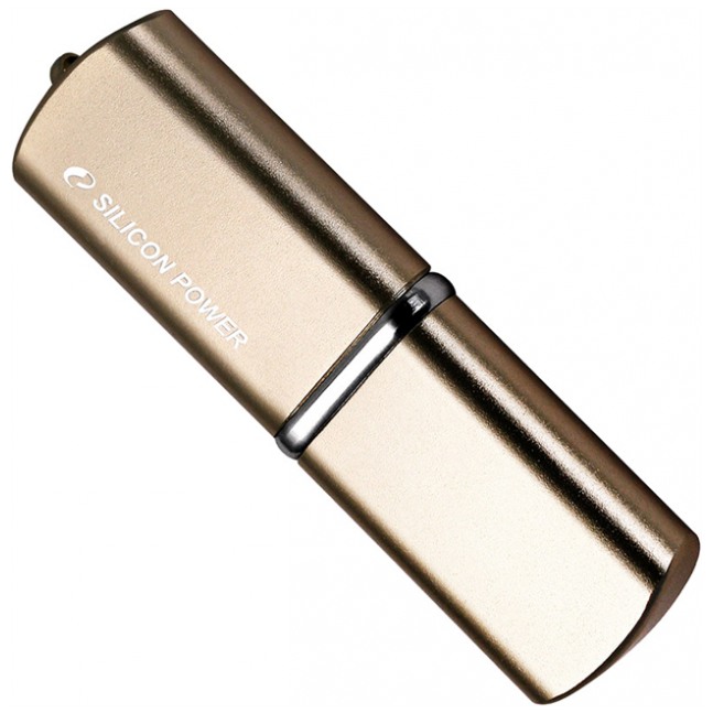 картинка Флешка USB SiliconPower 4Gb LuxMini 720 Gold (SP004GBUF2720V1G) от магазина КомпьютерЦентр