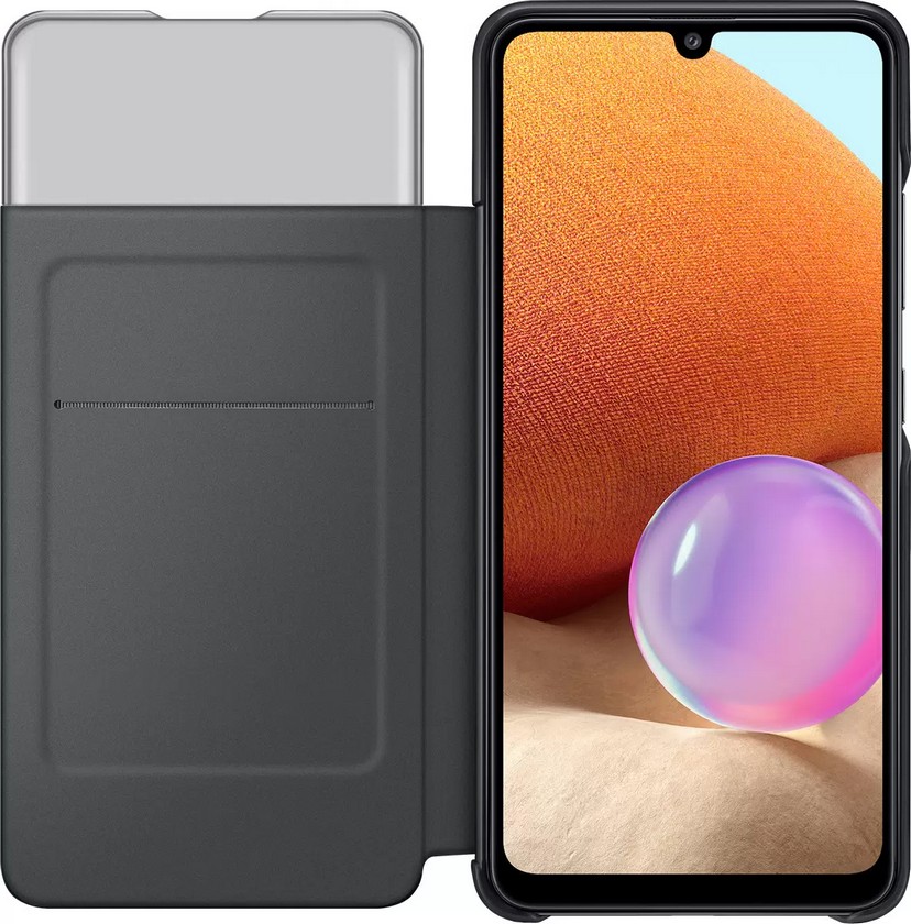 картинка Чехол-книжка для Samsung Galaxy A32 Smart S-View Wallet Cover черный (EF-EA325PBEGRU) от магазина КомпьютерЦентр