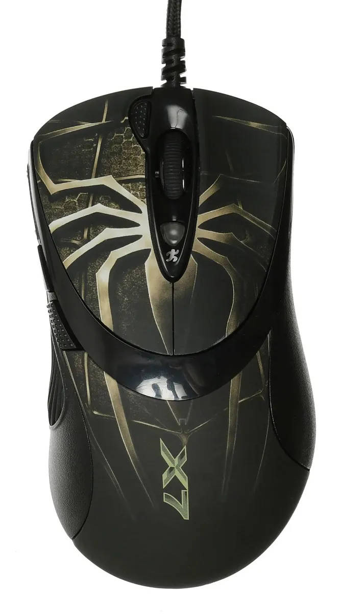 картинка Мышка A4tech XL-747H Oscar Editor коричневый/ рисунок лазерная (BROWN SPIDER) от магазина КомпьютерЦентр
