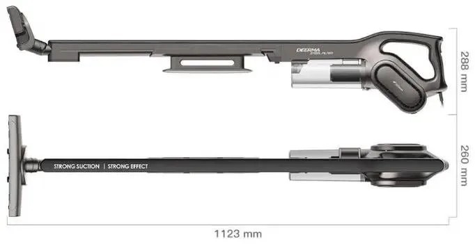 картинка Ручной пылесос DEERMA DX700s, 600Вт, серый от магазина КомпьютерЦентр
