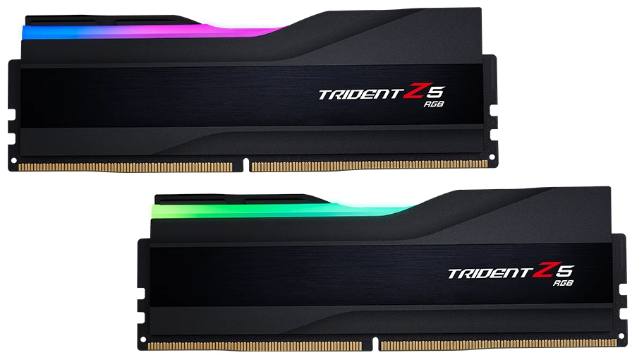 картинка DIMM DDR5 32Gb (2x16Gb) 6000MHz PC5-48000 G.Skill (F5-6000J3636F16GX2-TZ5RK) TRIDENT Z5 RGB CL36-36-36-96 от магазина КомпьютерЦентр