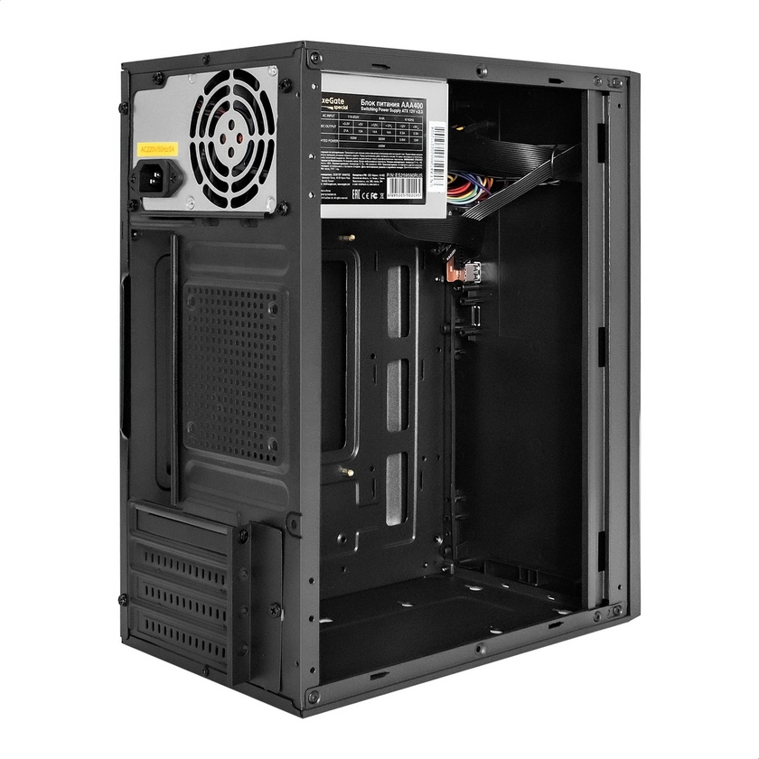 картинка Корпус Minitower ExeGate  EX297992RUS BAA-303U (mATX, без БП), черный от магазина КомпьютерЦентр