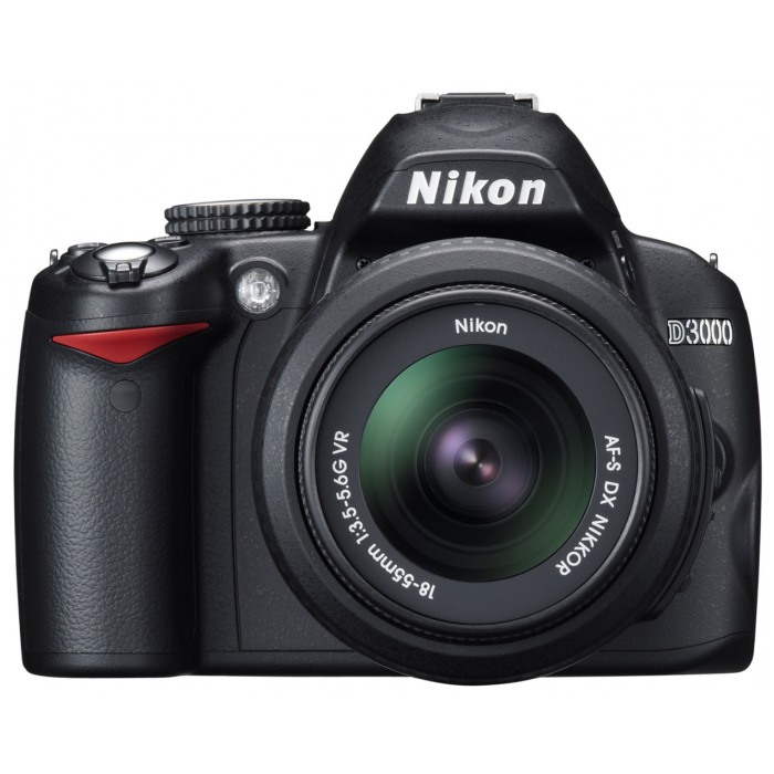 картинка Фотокамера Nikon D3000 Kit AF-S DX 18-55 VR (VBA250K001) от магазина КомпьютерЦентр