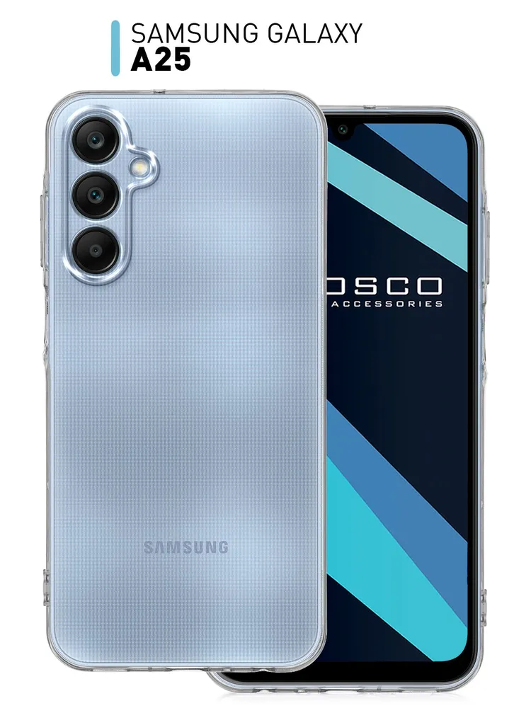 картинка Чехол-накладка ROSCO для Samsung Galaxy A25, прозрачный от магазина КомпьютерЦентр