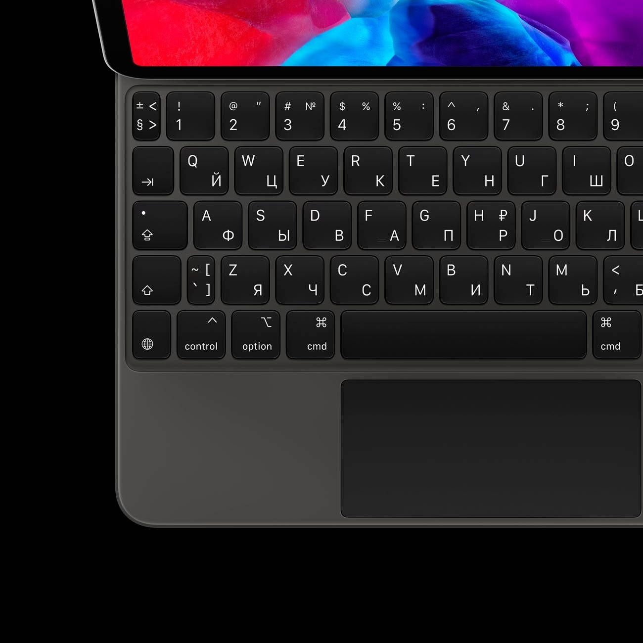 картинка Клавиатура Apple Magic Keyboard iPad Pro 12.9, черный (MXQU2) от магазина КомпьютерЦентр