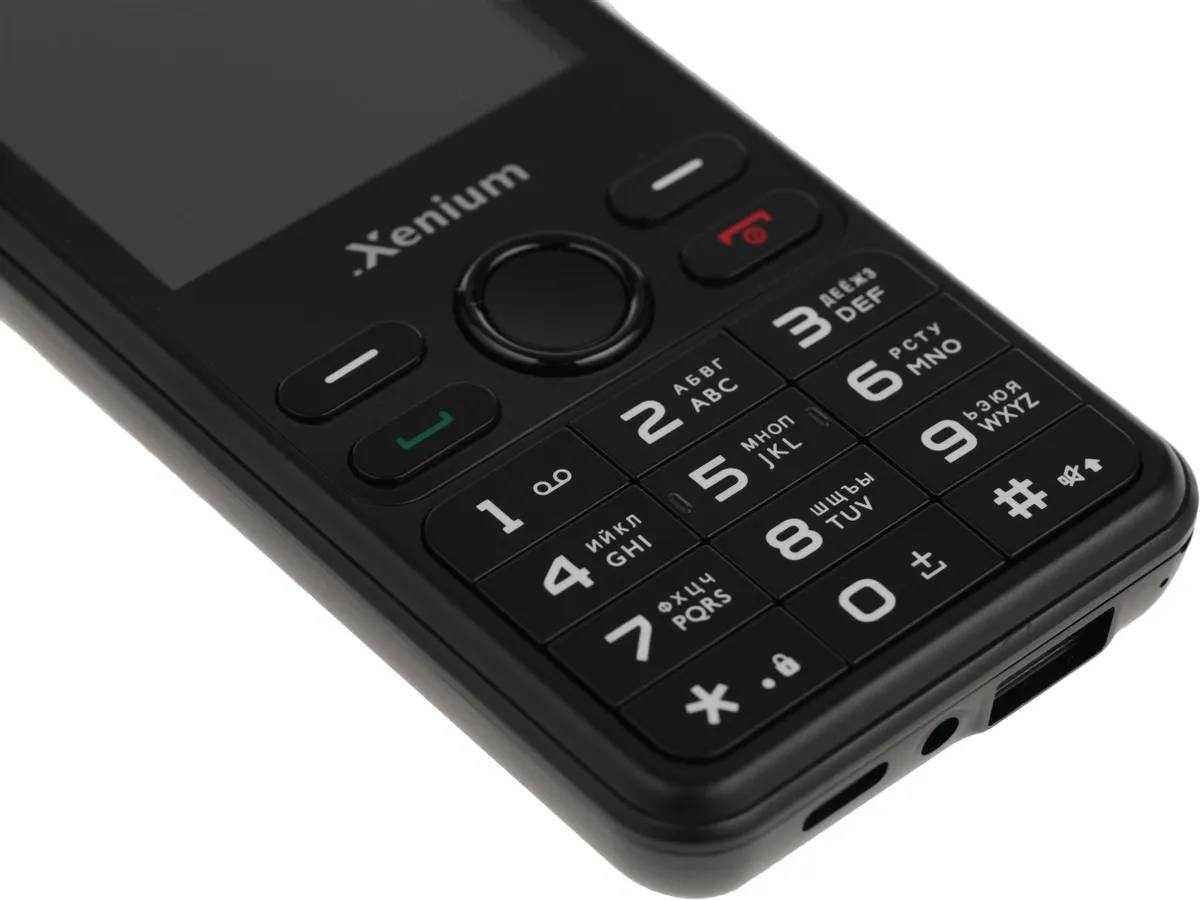 картинка Телефон мобильный Xenium X280 2.8'', Black от магазина КомпьютерЦентр