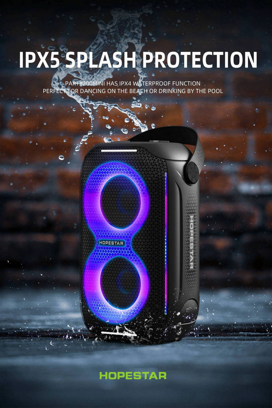 картинка Bluetooth колонка Hopestar Party 200 mini 20W, черная от магазина КомпьютерЦентр