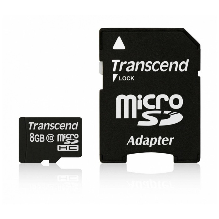 картинка Карта памяти Transcend microSDHC 8Gb Class 10 (TS8GUSDHC10) от магазина КомпьютерЦентр