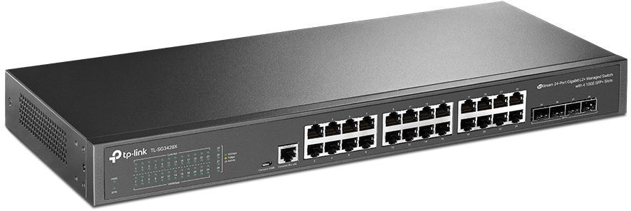 картинка Switch 24-port TP-Link TL-SG3428X 24G 4SPF+ управляемый от магазина КомпьютерЦентр