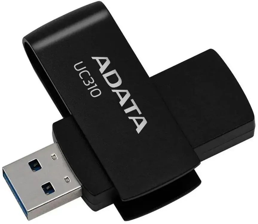 картинка USB3.2 накопитель 64Gb A-Data UC310 R/ W 100/ 30 Black (UC310-64G-RBK) от магазина КомпьютерЦентр