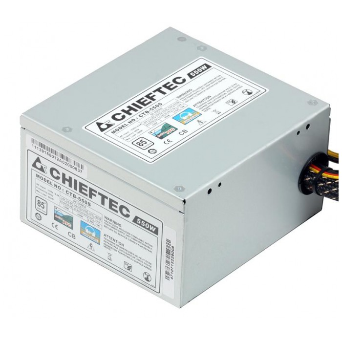 картинка Блок питания Chieftec CTB-550S 550W (CTB-550S) от магазина КомпьютерЦентр