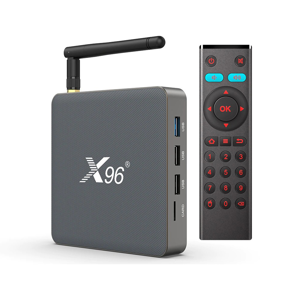 картинка Медиаплеер X96 X6 Android 11, 4 ГБ/ 32 ГБ, Wi-Fi, Bluetooth, черный от магазина КомпьютерЦентр