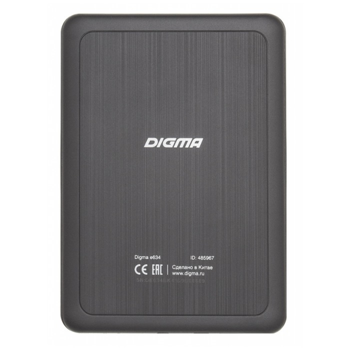 картинка Электронная книга Digma E634 E-ink Black (E634B) от магазина КомпьютерЦентр