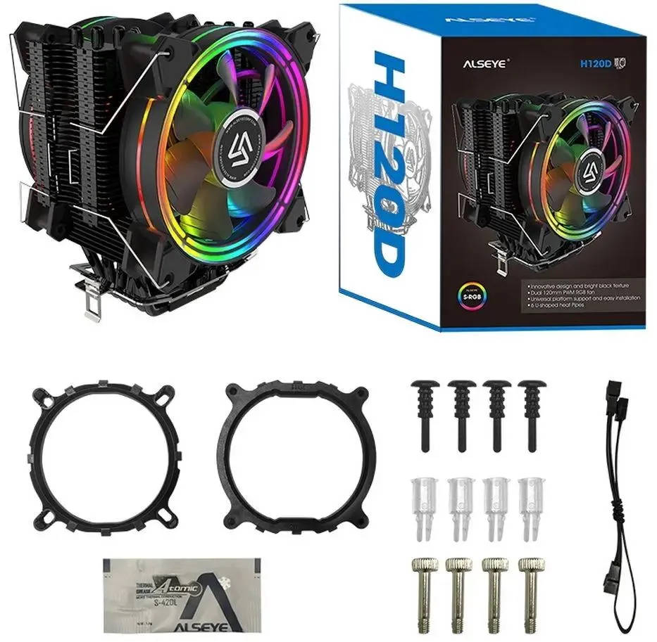 картинка Кулер Alseye H120D Universal Rtl от магазина КомпьютерЦентр