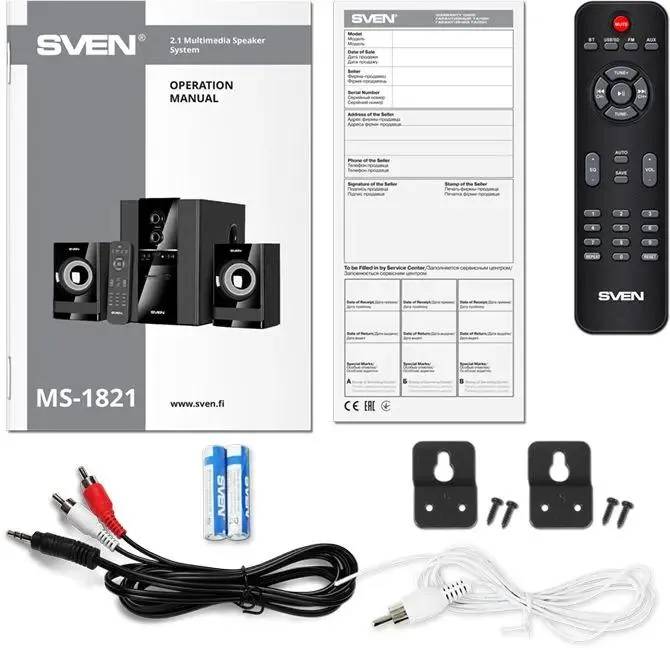 картинка Акустика Sven MS-1821, 2.1, черный Bluetooth от магазина КомпьютерЦентр