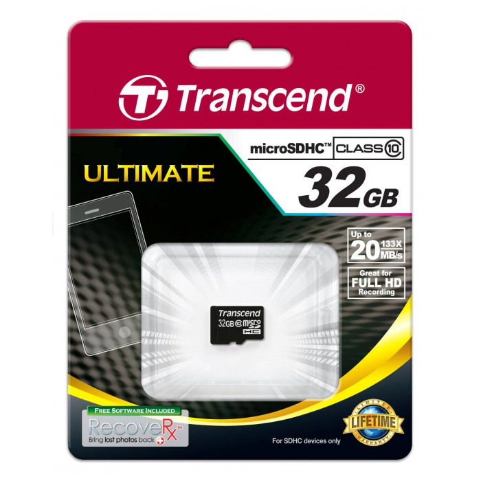 картинка Карта памяти Transcend 32Gb microSDHC Class 10 no SD adapter (TS32GUSDC10) от магазина КомпьютерЦентр