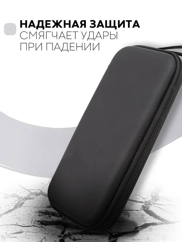 картинка Защитный чехол для Nintendo Switch OLED и Nintendo Switch с Soft-Touch покрытием, черный от магазина КомпьютерЦентр