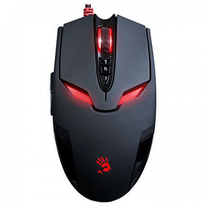 картинка Мышка A4tech Bloody V4ma Metal Activated Black/ Red  (V4ma) от магазина КомпьютерЦентр