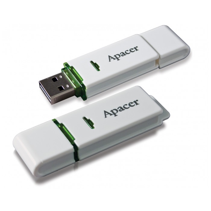 картинка Флешка USB Apacer 8Gb AH223 White (AP8GAH223W-1) от магазина КомпьютерЦентр