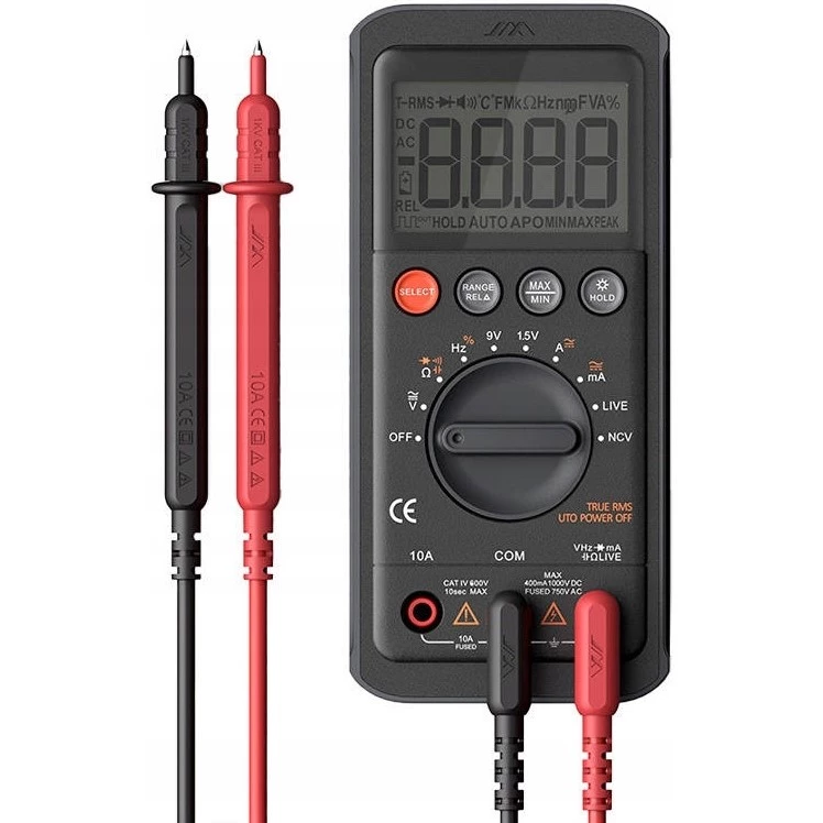 картинка Мультиметр Xiaomi Jimy Home True RMS Digital Multimeter JM-G3401 Black от магазина КомпьютерЦентр