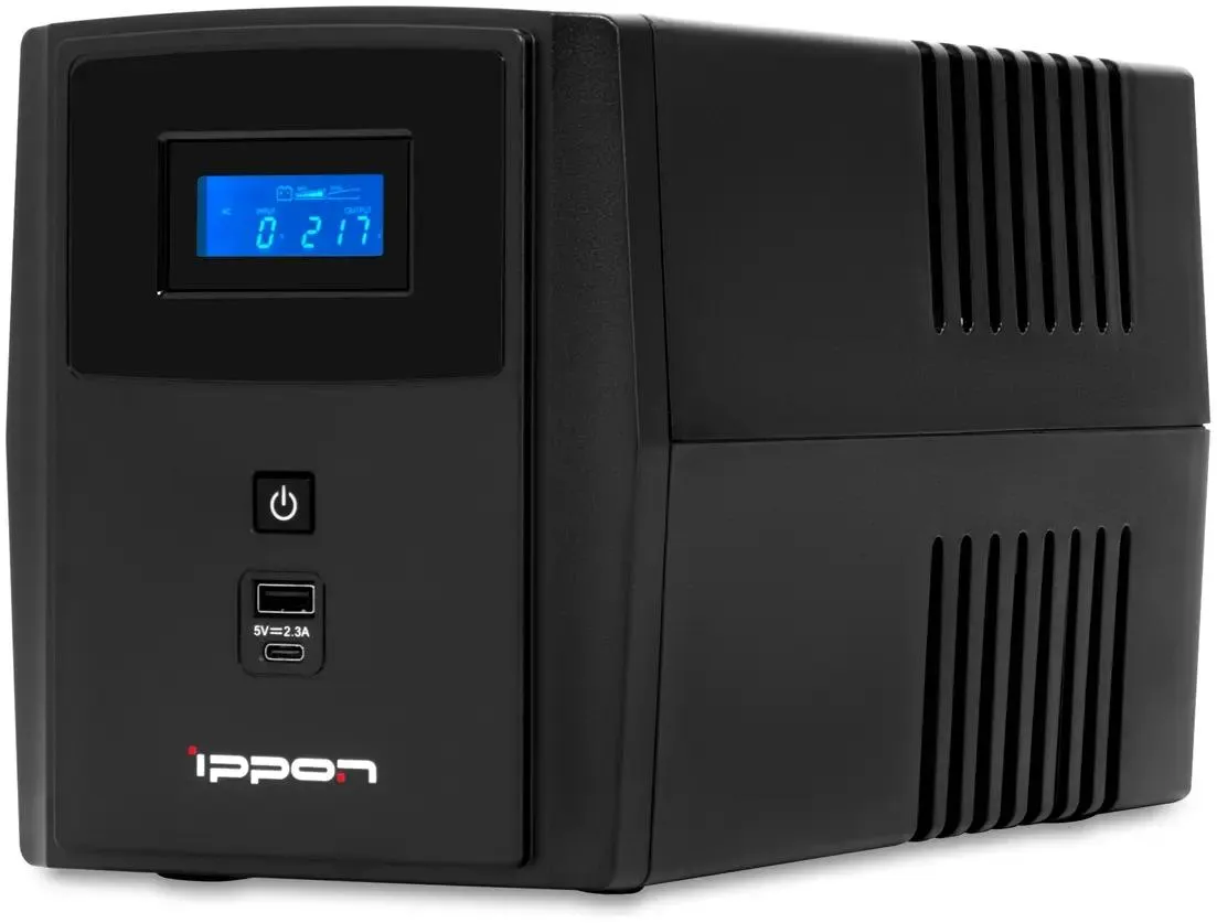 картинка ИБП Ippon Smart Power Pro II 1600 960Вт 1600BA Black (1005588) от магазина КомпьютерЦентр