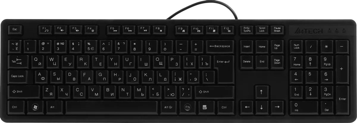 картинка Комплект A4tech KR-3330 Black, USB (клавиатура+мышка) от магазина КомпьютерЦентр