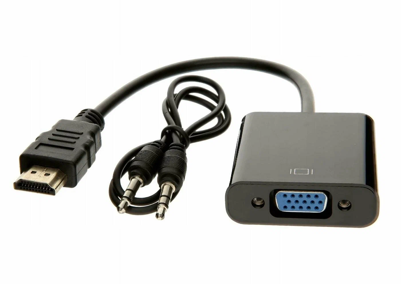 картинка Переходник HDMI(m)-VGA(f) with audio от магазина КомпьютерЦентр