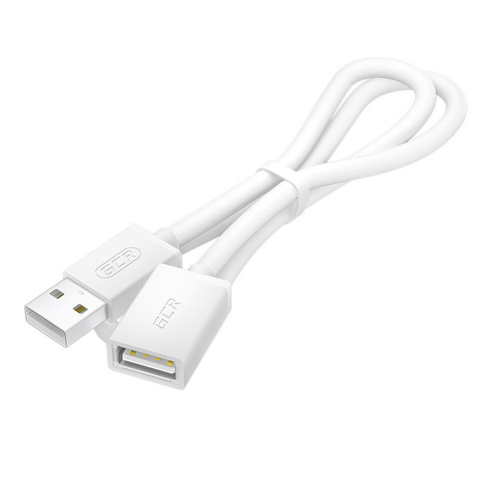 картинка Кабель USB 2.0 A->F - 1.0 м Greenconnect (GCR-UEC5M-BB-1.0m) White, 28/ 28 AWG от магазина КомпьютерЦентр