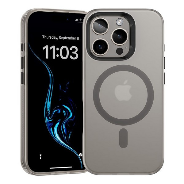 картинка Чехол силиконовый Benks Lucid Armor Case (MagSafe) для iPhone 16 Pro 6.3'', цвет серый (Grey) от магазина КомпьютерЦентр