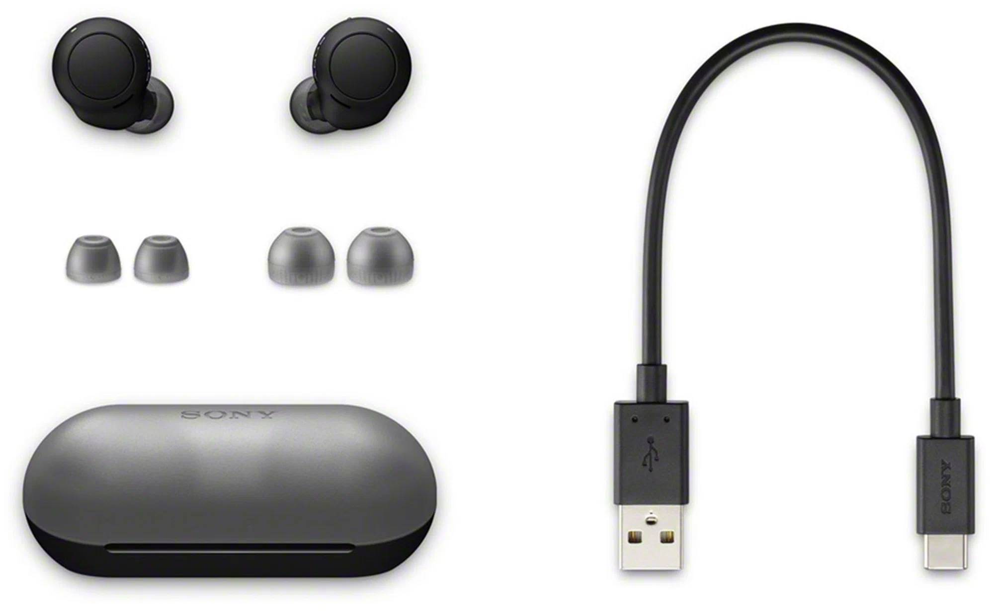 картинка Bluetooth-гарнитура Sony WF-C500 черный от магазина КомпьютерЦентр