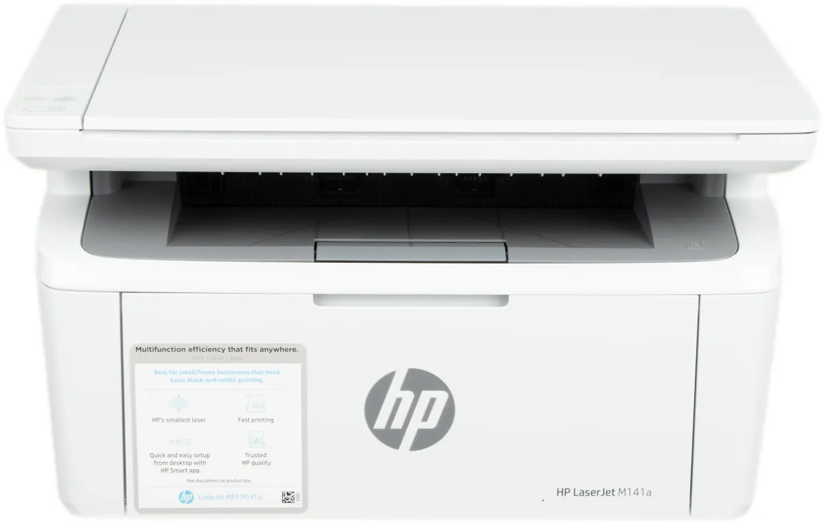 картинка МФУ лазерное HP LaserJet MFP M141a черно-белая печать, A4, цвет белый (7MD73A) от магазина КомпьютерЦентр