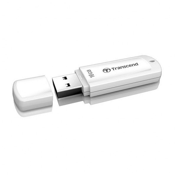 картинка Флешка USB Transcend 16Gb JetFlash 370 White (TS16GJF370) от магазина КомпьютерЦентр