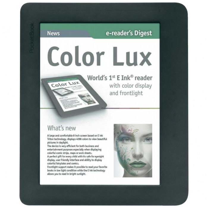 картинка Электронная книга PocketBook Color Lux PB801 Gray (PB801-Y-CIS) от магазина КомпьютерЦентр