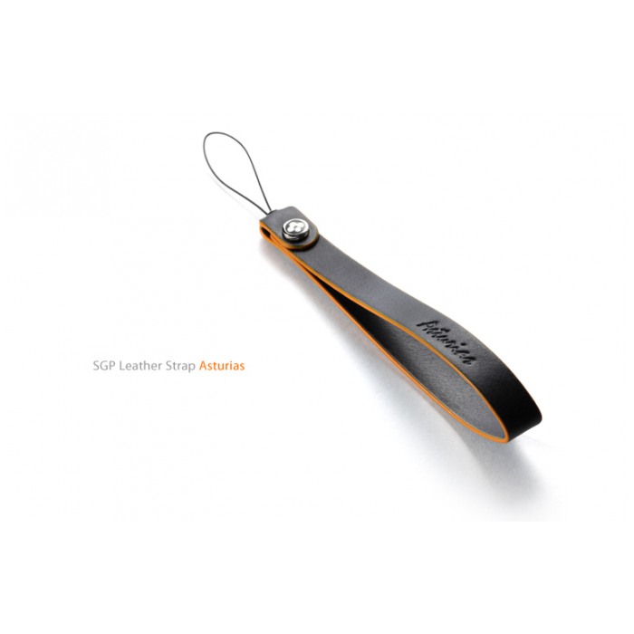 картинка  SGP Strap Leather Asturias Series Black for iPhone/ iPod/ Mobile (SGP08116) от магазина КомпьютерЦентр