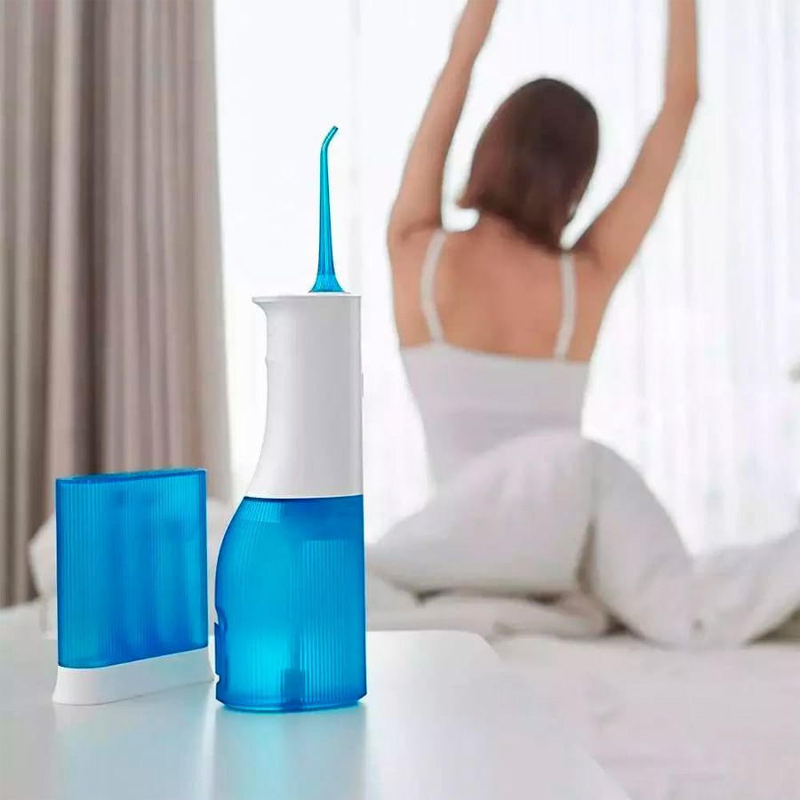 картинка Портативный ирригатор Xiaomi Soocas W3 Pro Portable Electric Oral Irrigator (4 насадки) Blue EU от магазина КомпьютерЦентр