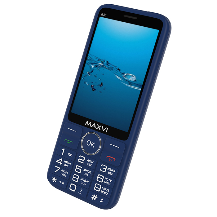 картинка Телефон мобильный Maxvi B35 Blue 3.5'' от магазина КомпьютерЦентр